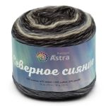 Пряжа Astra Premium (Астра Премиум) Северное сияние (Aurora Borealis) / уп.3 мот. по 100 г, 210 м, 08 секционный