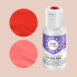 Гелевый краситель GLEB (CAKE) COLORS 119 Красный красный (RED RED), 20 г