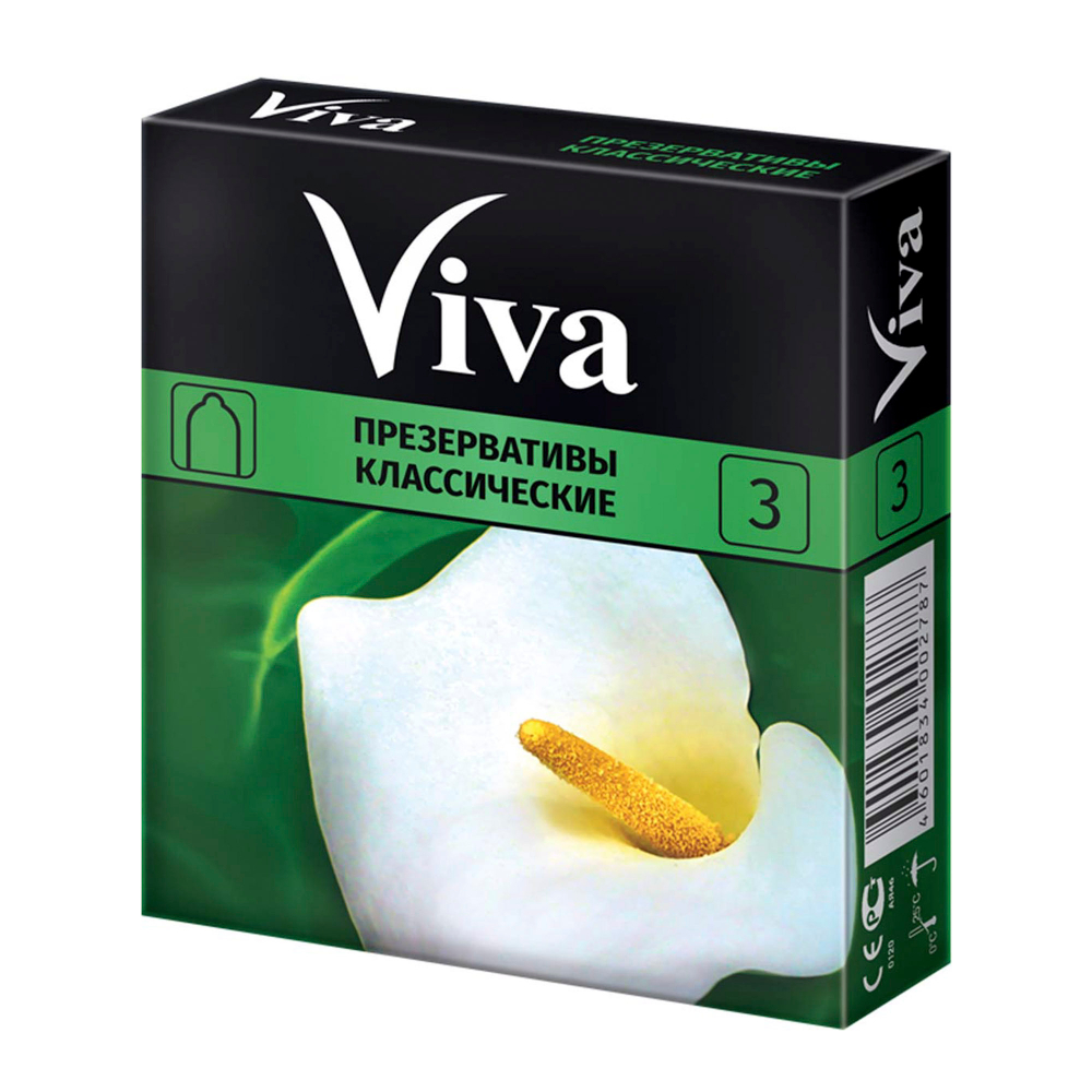 Viva презервативы классические, 3 шт