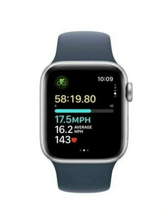 Умные часы Apple Watch SE 40 мм, Silver Aluminium, Denim Sport Band - S/M