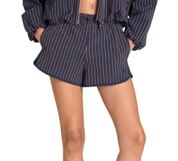 Женские Шорты теннисные Wilson Ellyn Stripe - classic navy