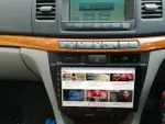Магнитола для Toyota Mark II 110, Verossa 2000-2004 (вниз) - FarCar S500-TS10 монитор 9.5" QLED на Android 14, Быстрая, CarPlay, 4G SIM-слот