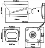 PVC-IP2Y-NF2.8P Камера видеонаблюдения, IP, уличная