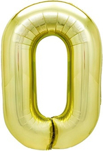 К 40" Цифра 0 Белое золото 100 см.