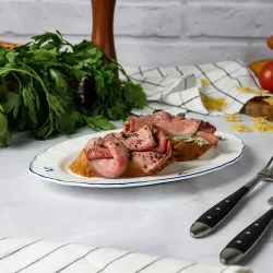 Блюдо овальное 25,2*16,1 см h2,1 см Blue Flower P.L. Proff Cuisine [1]