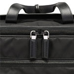 PRADA Nylon With Leather Briefcase, Laptop Bag, One Shoulder Handbag, Crossbody Bag Men"s Black