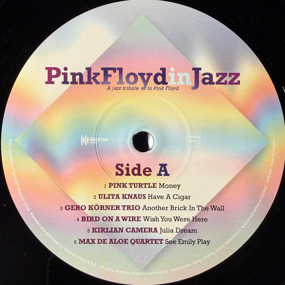 Сборник Pink Floyd In Jazz - A Jazz Tribute To Pink Floyd (Франция 2021г.)