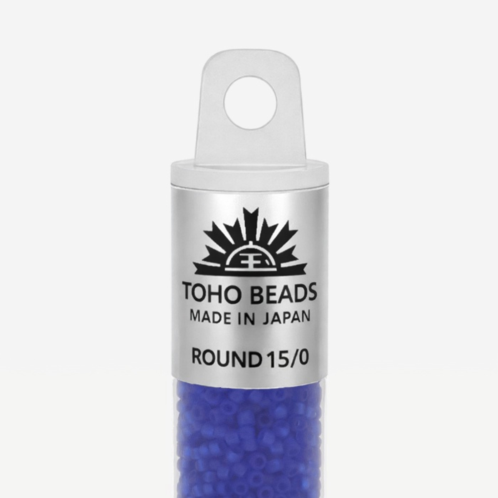 Японский бисер TOHO Round 15/0 (№8F), прозрачный матовый