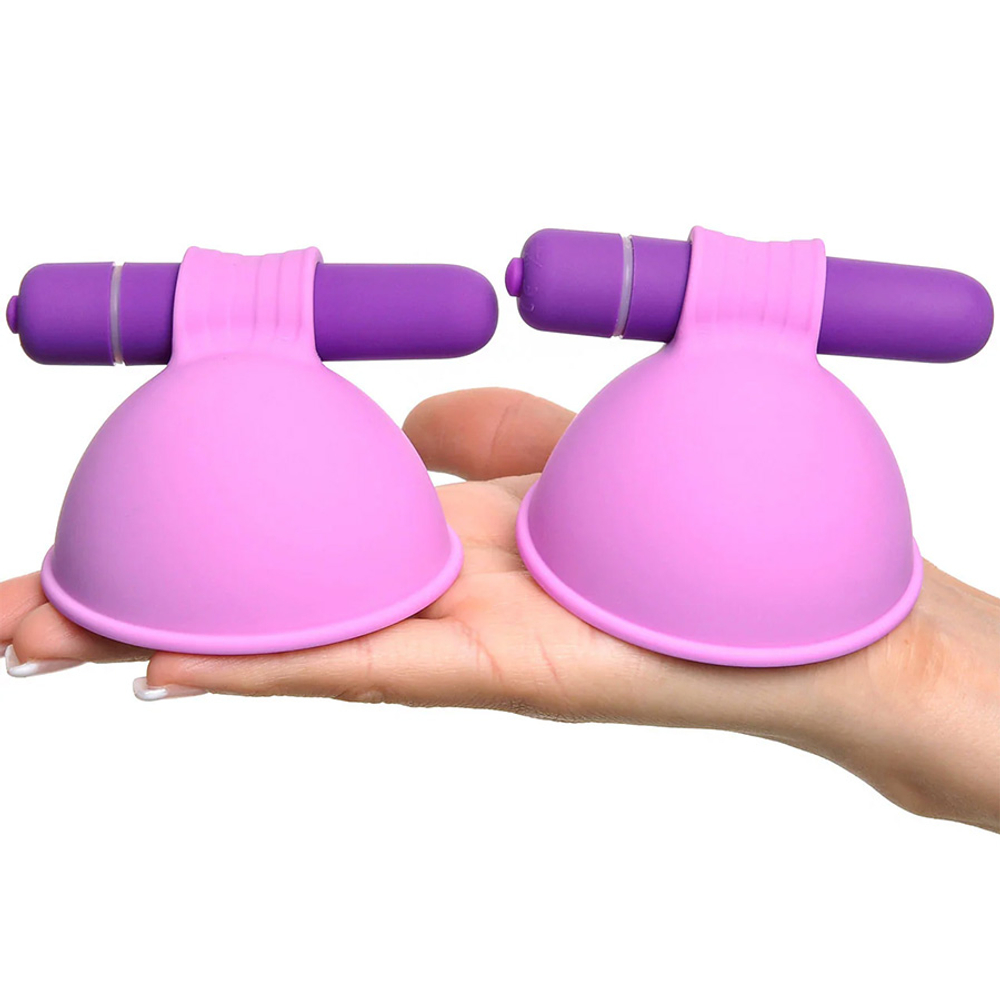 Виброприсоски-стимуляторы на соски PipeDream Fantasy for Her Vibrating Nipple Suck Purple 492012