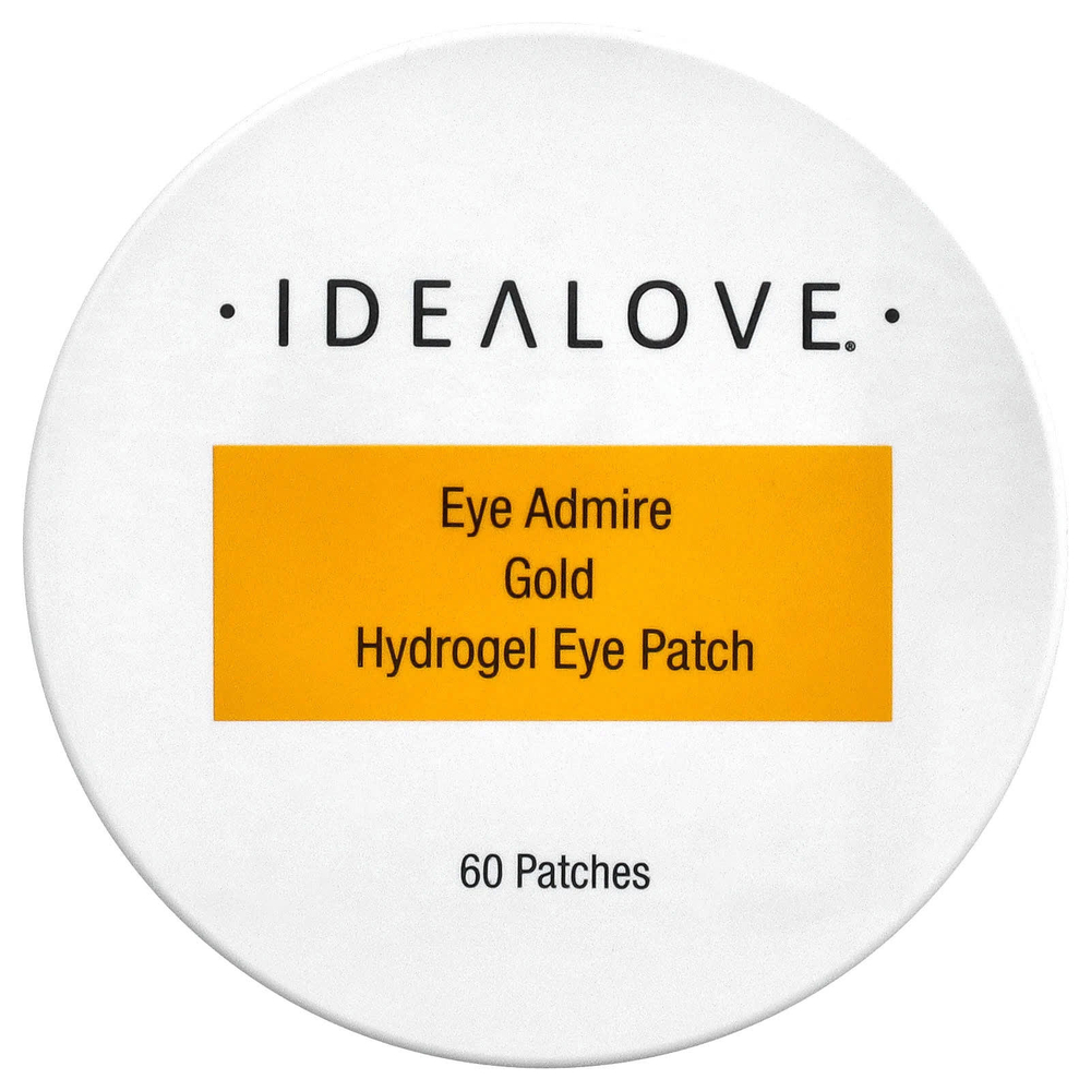 Idealove, Eye Admire, гидрогелевые патчи для глаз с золотом, 60 шт.