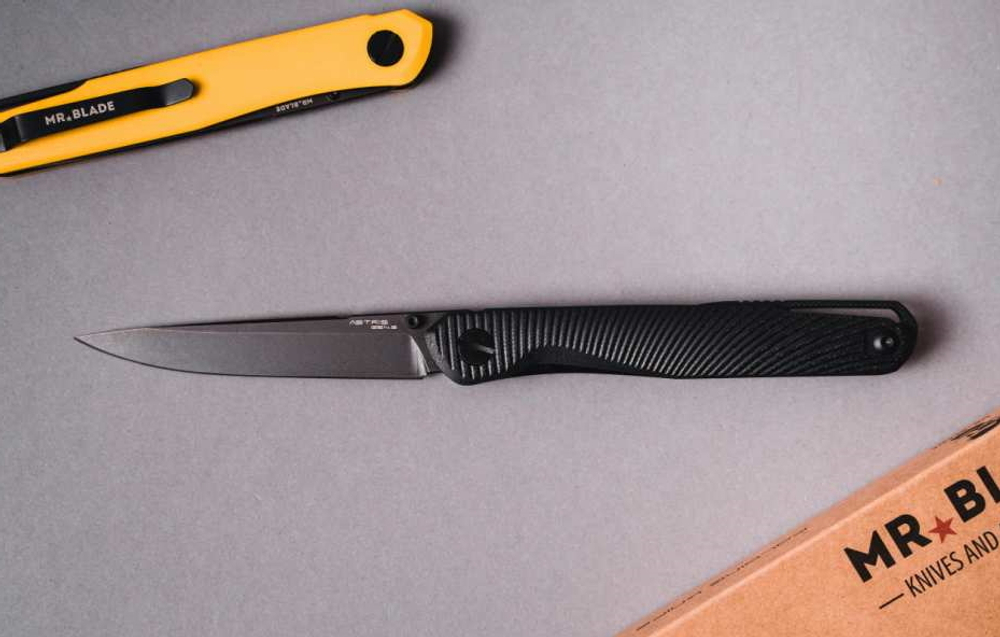 Нож Astris Gen.2, D2, Black Stonewash, G10 black Mr.Blade, MB700-BSW/BK