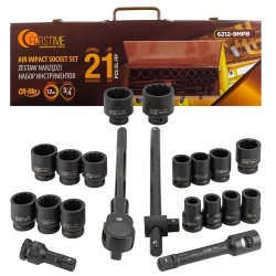 Набор инструментов ударных 21пр. 3/4''(12гр.) FORSTIME FT-6212-9MPB