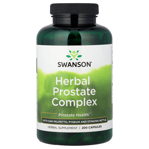 Swanson Vitamins, травяной комплекс для простаты, 200 капсул