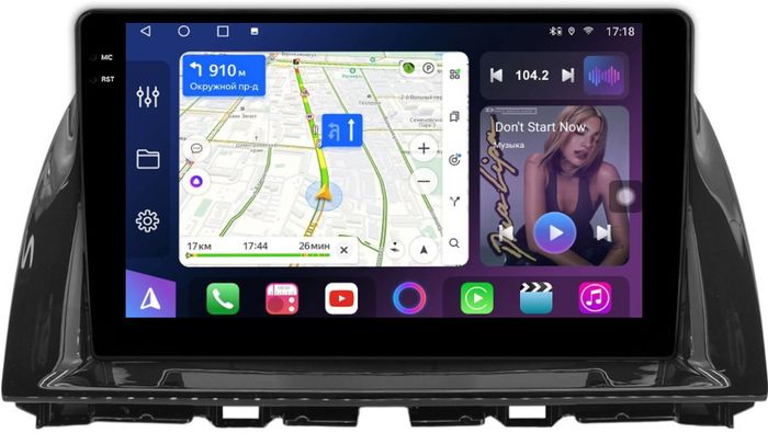 Магнитола для Mazda CX-5 2015-2017 (ШГУ цветной) - FarCar S500-TS20 монитор 10.36" 2K QLED на Android 14, Быстрейшая, CarPlay, 4G SIM-слот