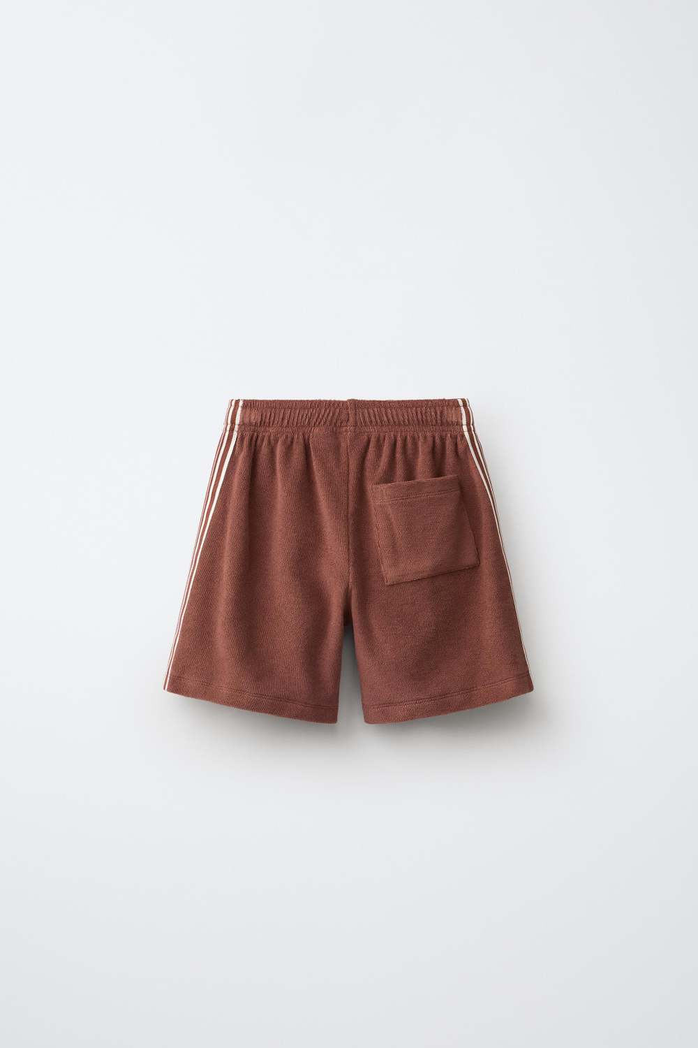 ZARA X PUKAS ШОРТЫ ИЗ МАХРОВОЙ ТКАНИ PUKAS SURF, КОРИЧНЕВЫЙ