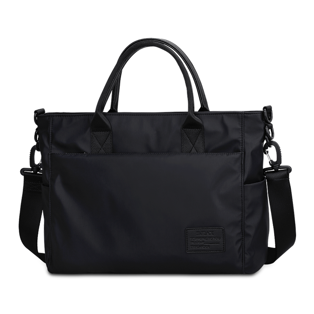 BJIAX Nylon Handbag Briefcase Large Men"s Black