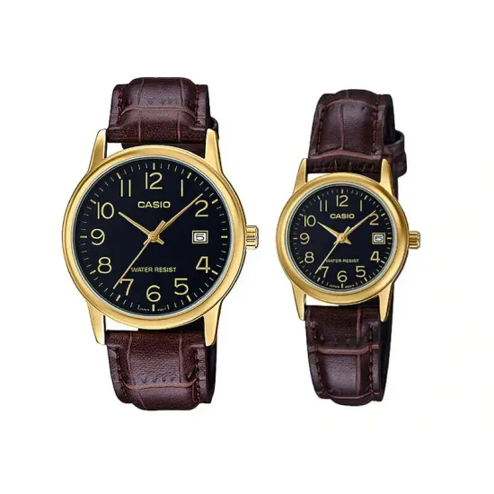 Парные часы Casio Standard: MTP-V002GL-1B и LTP-V002GL-1B