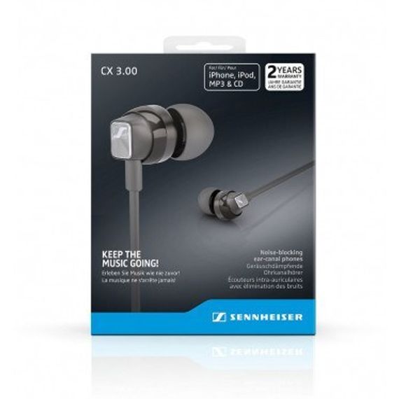 Sennheiser CX 3.00 BLACK внутриканальные наушники