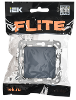 FLITE Выключатель 1-клавишный 10А ВС11-1-0-ФлМ маренго IEK