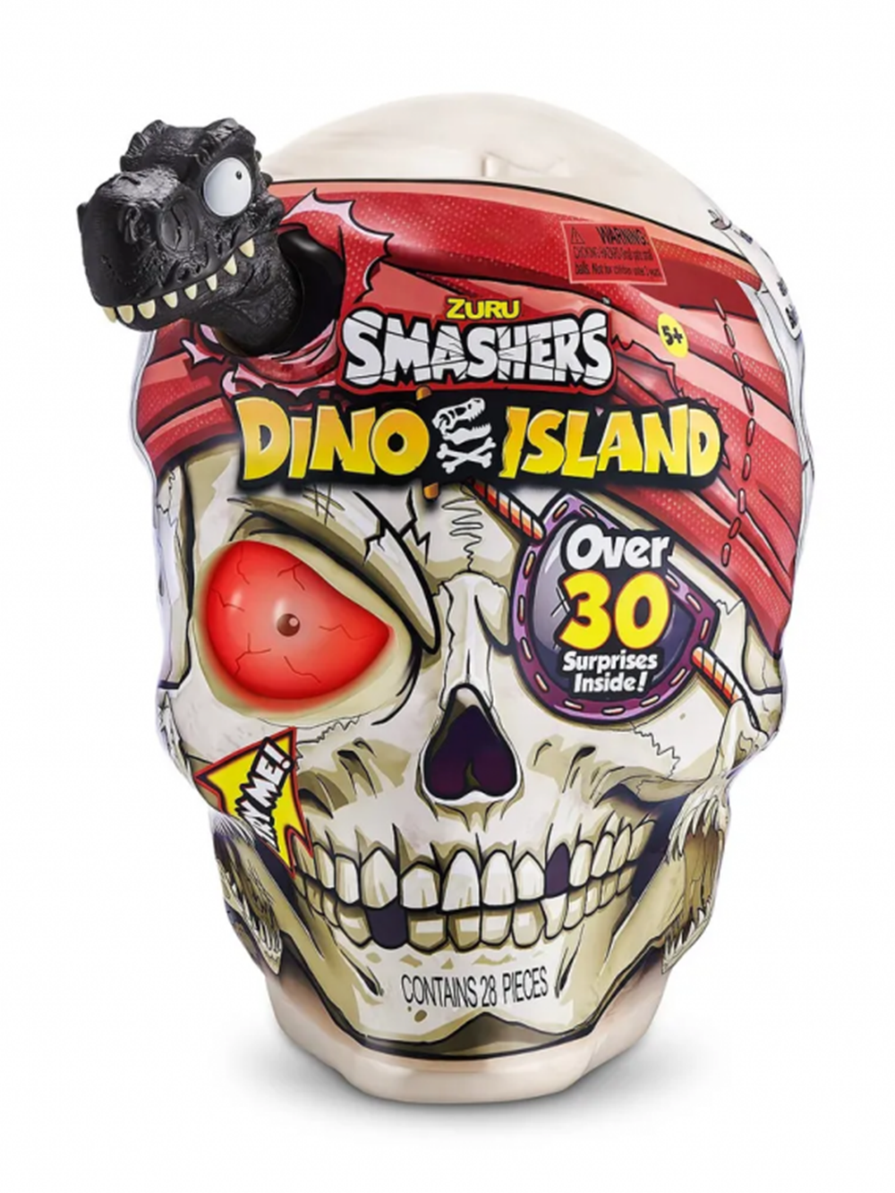 Игровой набор слайм ЗУРУ Смэшэрс Гигантский череп 7488 | ZURU Dino Island Giant Skull сюрприз динозавры с раскопками 5+
