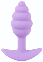 Фиолетовая анальная втулка Mini Butt Plug - 7,5 см. (Цвет: фиолетовый)