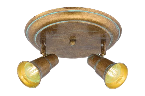 Светильник Sfera Sveta 85975/2C GDGR, 2×40 Вт, золотой и зелёный