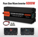 Инвертор 12V-220V 6000W Moexsiac черно-красный чистый синус