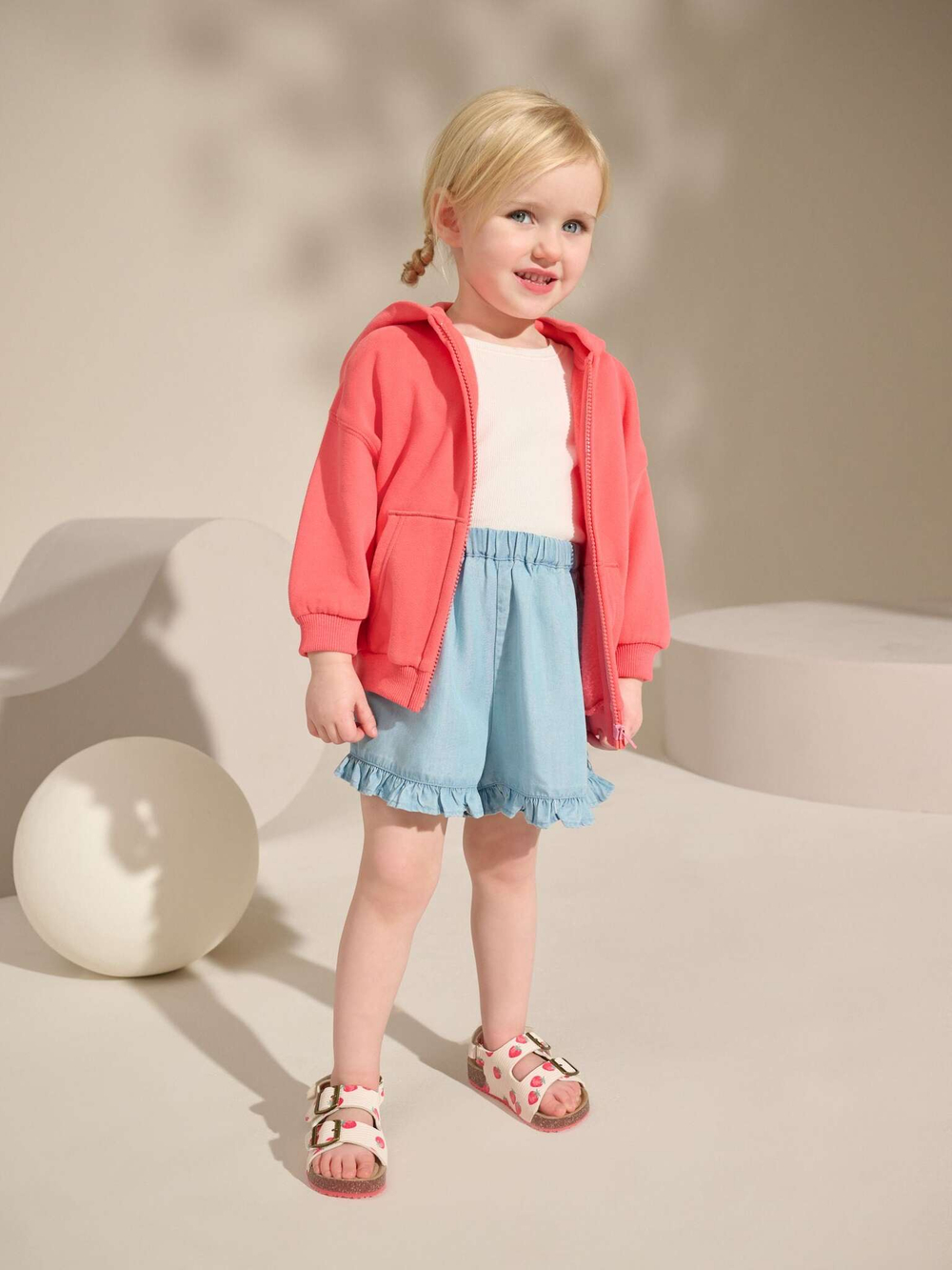 Шорты с вышивкой джинсовые для девочки Next AB1-575, Голубой
