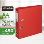 Папка-регистратор Attache Selection (Bantex) коллекция Strong 70 мм красная ПВХ с технологией Strong Line