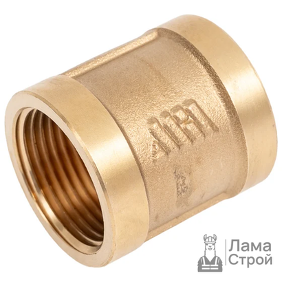 Муфта латунная, резьба 3/4
