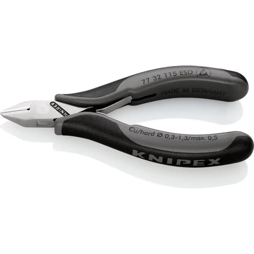 Кусачки боковые для электроники антистатические 115 мм Knipex 77 32 115 ESD