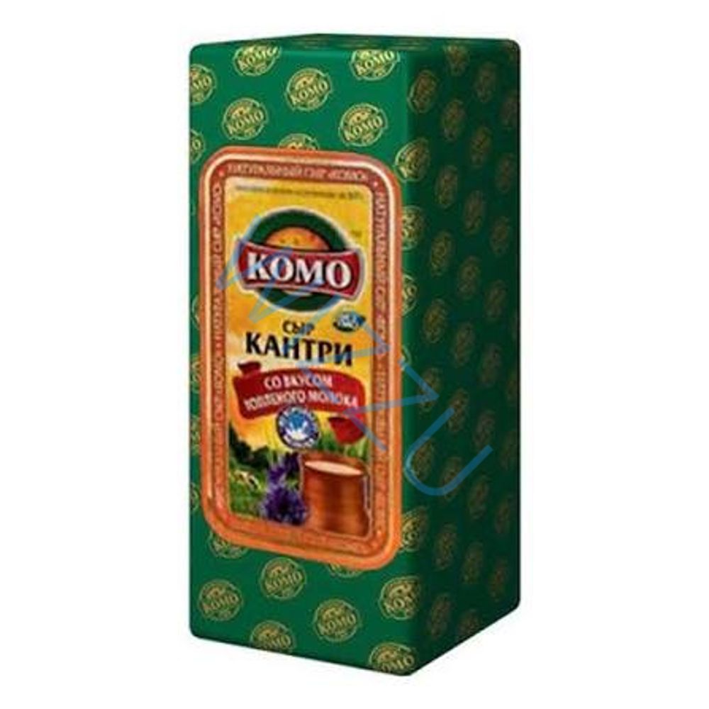 Сыр полутвердый "Кантри со вкусом топленного молоко" малый цилинд с масс долей жира 50%