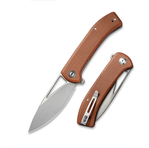 Цена наСкладной нож CIVIVI BRiffle, сталь 14C28N, Brown Micarta