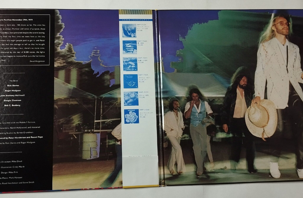 Винтажная виниловая пластинка LP Supertramp Paris (Japan 1980) (Obi)