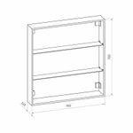 Зеркала-шкафы Reflexion Cube RF2213CB