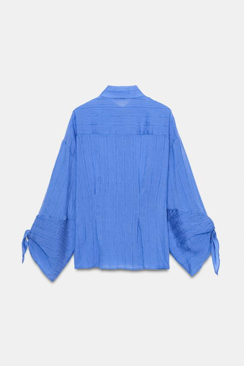 Рубашка в полоску с завязками - ZARA