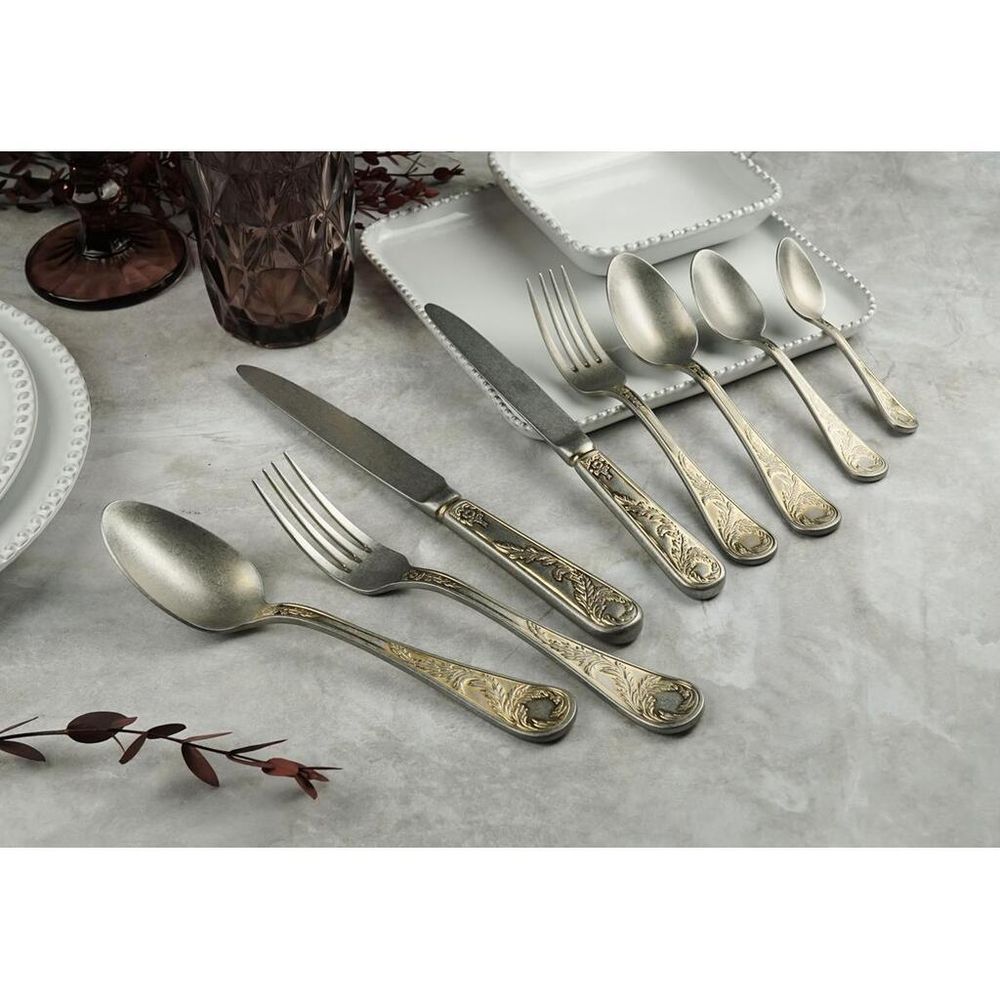 Ложка столовая 20,2 см матовая с золотом Lord Vintage Style P.L. Proff Cuisine [12]
