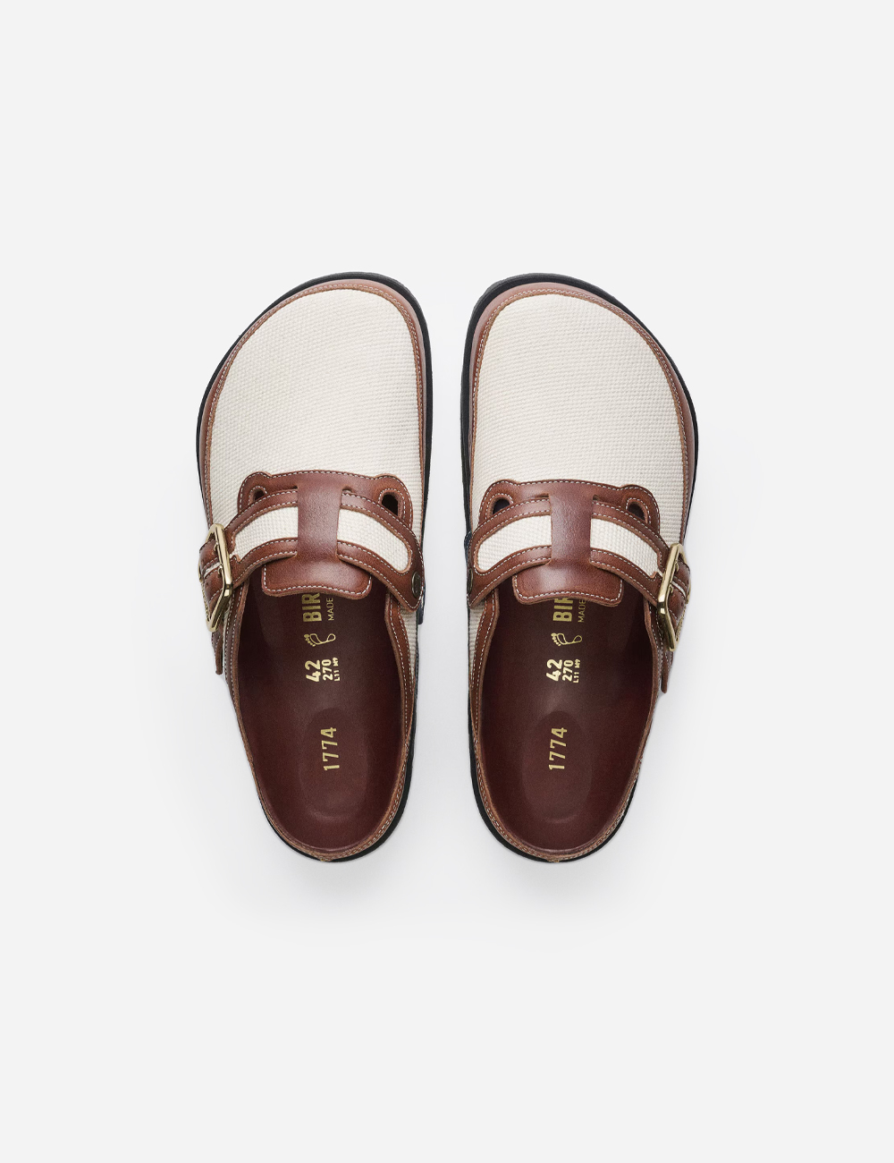 Birkenstock 1774 Boston Canvas Mischmaterial " Cinnamon Canvas"