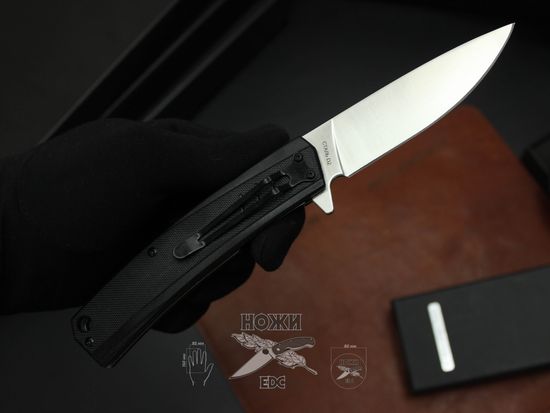 Складной нож Городской универсальный НОКС "Капитан", сталь Д2 333-100407 c клинком из стали D2, рукоять Stainless Steel