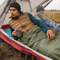 Спальный мешок летний Naturehike LW180, зеленый (NH21MSD09), молния слева