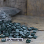 Стеклянная мозаика FLORY12 AW019, 12x12 мм, темно-зеленый - ArtWorker