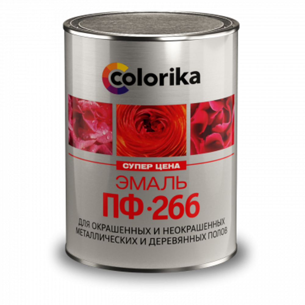Эмаль для пола ПФ-266 "colorika" золотисто-коричневый 2,7 кг.