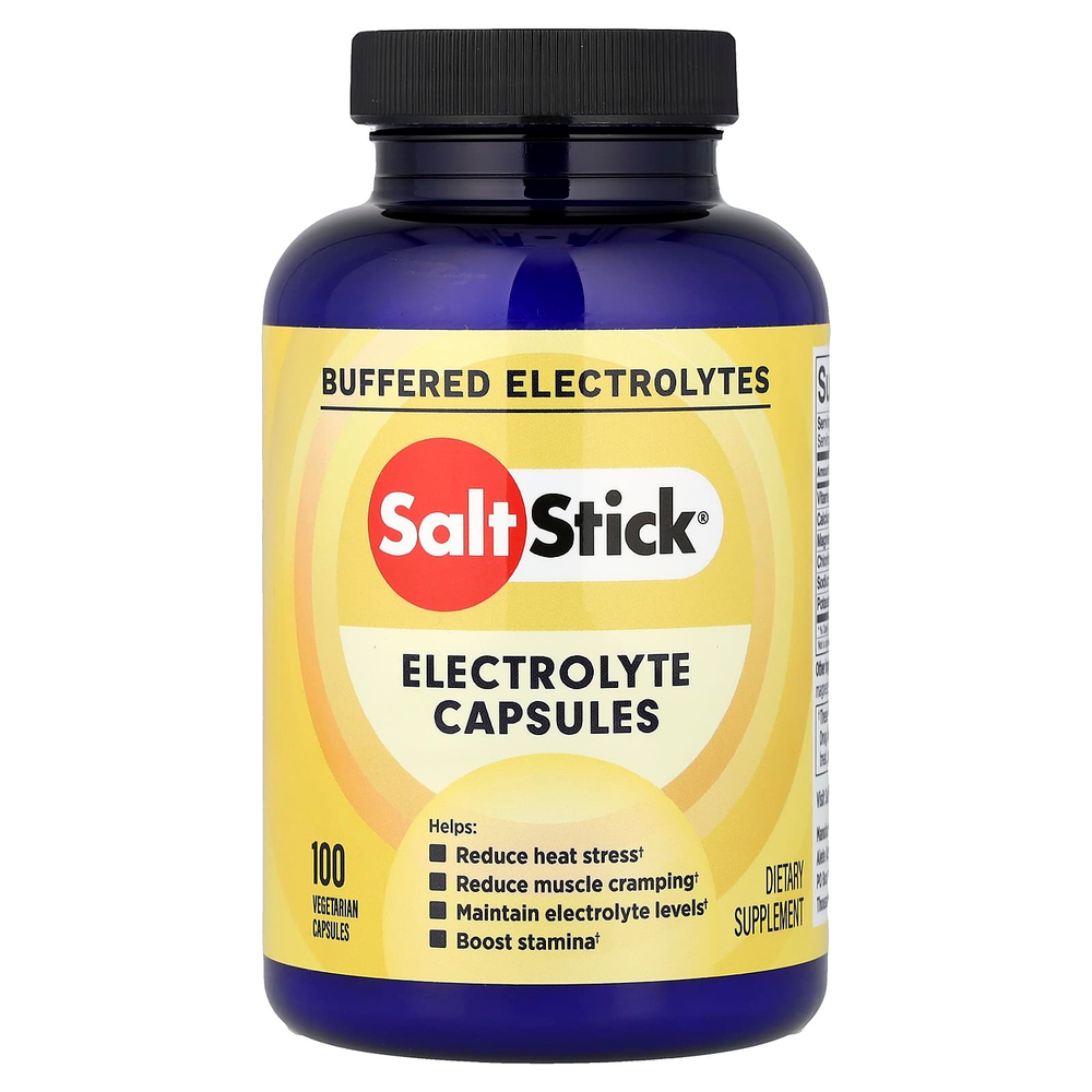SaltStick, капсулы с электролитами, 100 вегетарианских капсул