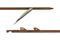 Гарпун для арбалетов Riffe 28"(71 см), D-9/32"(7,15 мм), Hawaiian, #00 штатный