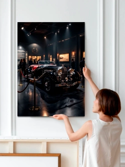 Картина "Mercedes-Benz 770", для интерьера 50х70см 1шт.