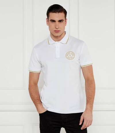 Поло Met Embro Versace Jeans Couture - белый(78GAGT00CJ01T)