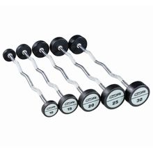 Набор изогнутых полиуретановых штанг (шаг 5 кг, 5 шт) PROFI-FIT 10-30 кг