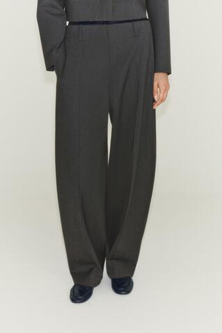 ZARA БРЮКИ BALLOON ZW COLLECTION, КОРИЧНЕВЫЙ