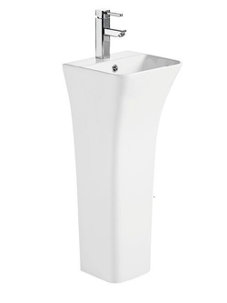 Раковина напольная  WeltWasser WW LEERBACH 3434 GL-WT 340х340х835