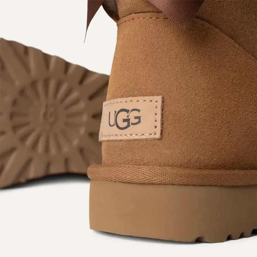 UGG Угги Mini Bailey Bow, каштановый